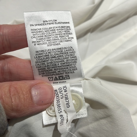 Mens Express white button down size small - Picture 6 of 6